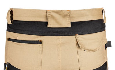 Spodnie robocze NEO 81-350-3, Mix&Match, Canvas, wzmocnienia z Cordury, beżowo-czarne, rozmiar 2XL/56 5