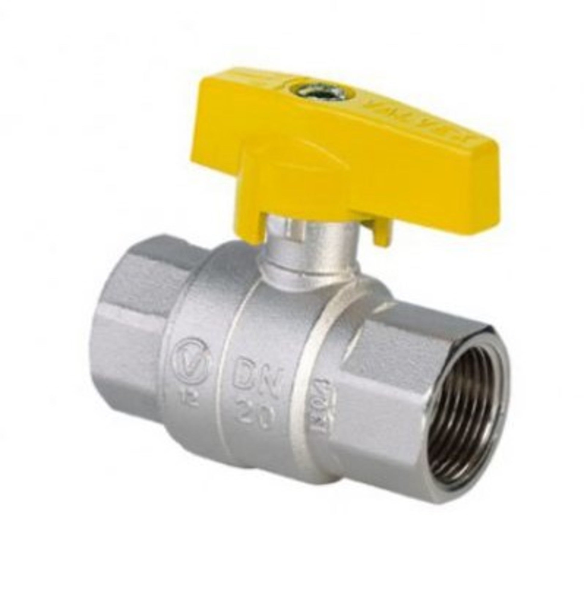 Zawór kulowy prosty GW 1/2" z dźwignią 1