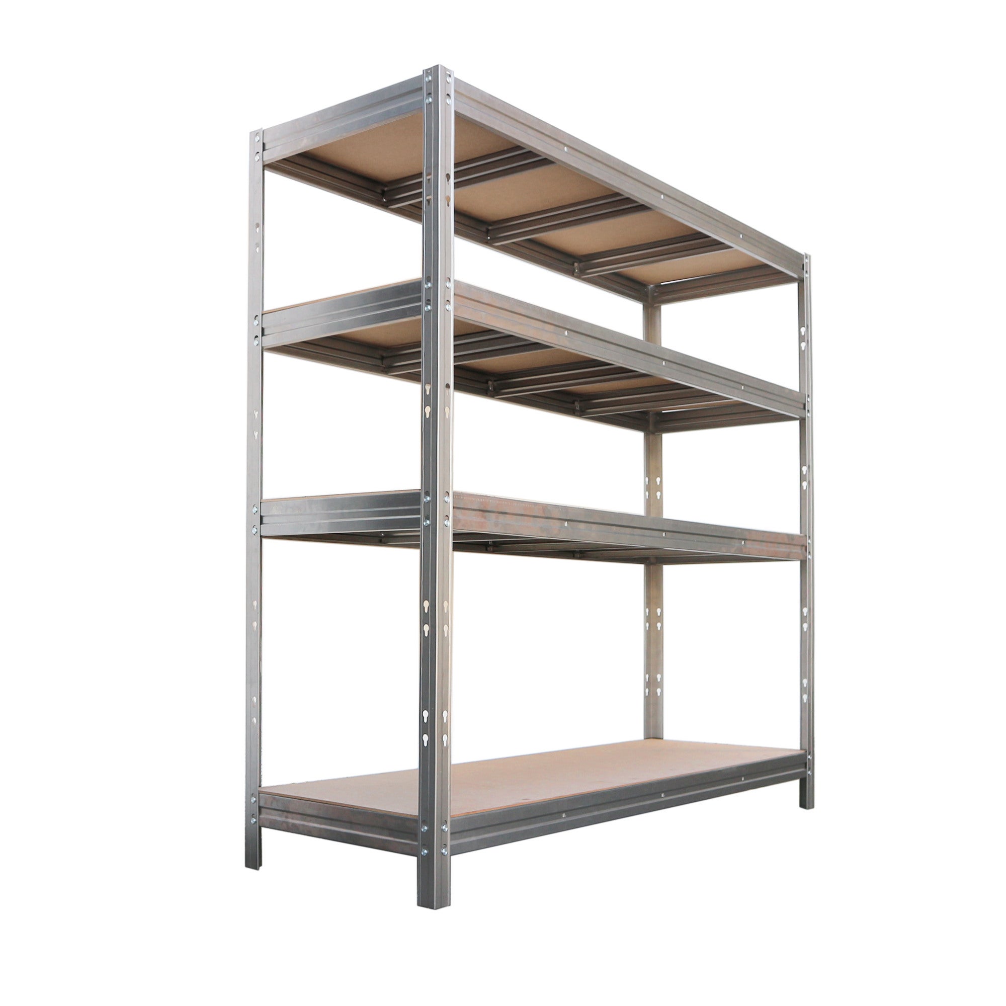 Regał metalowy Rivet wym. 200x200x70 cm, 4 półki, 600 kg 1