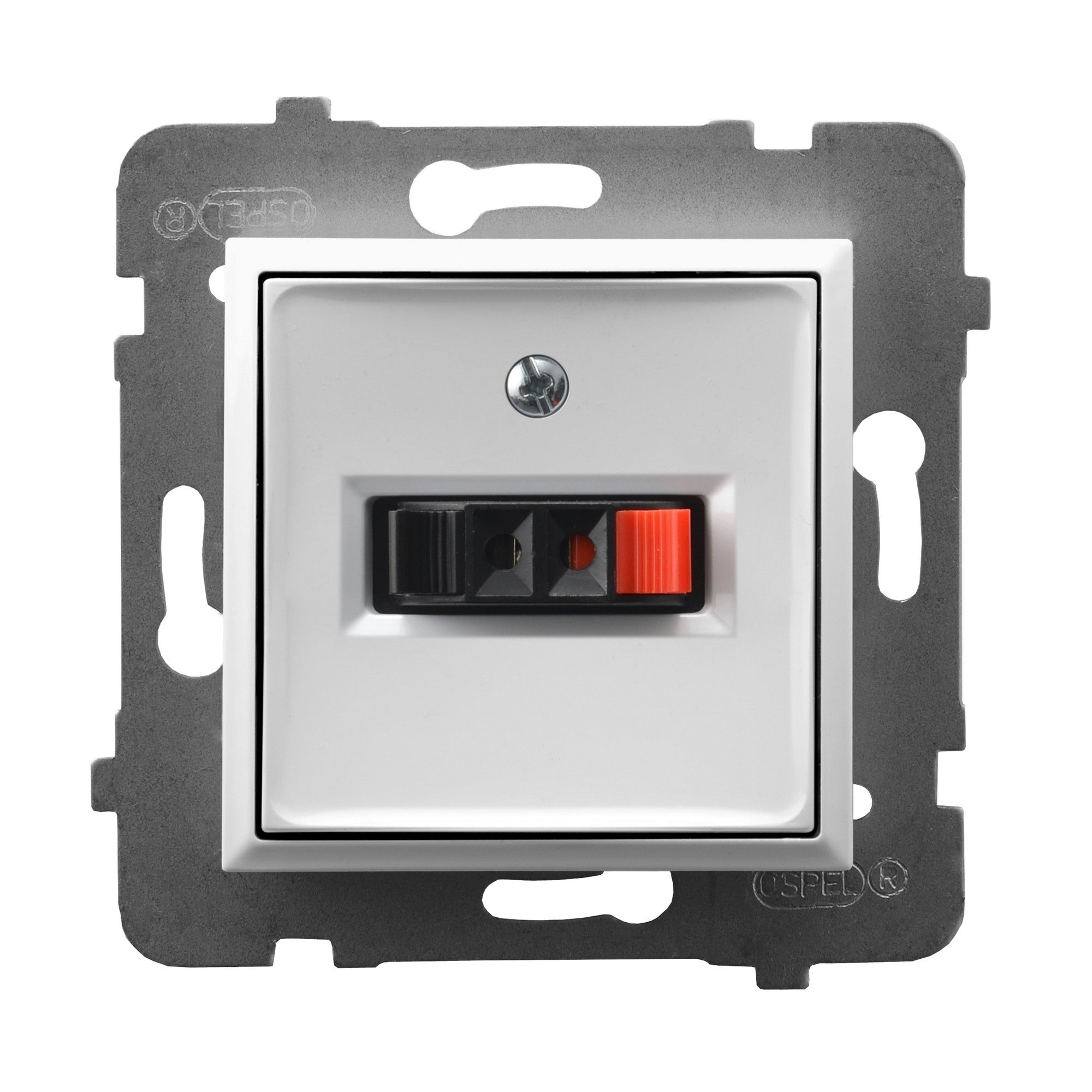 Ospel Aria biały gniazdo głośnikowe pojedyncze 0