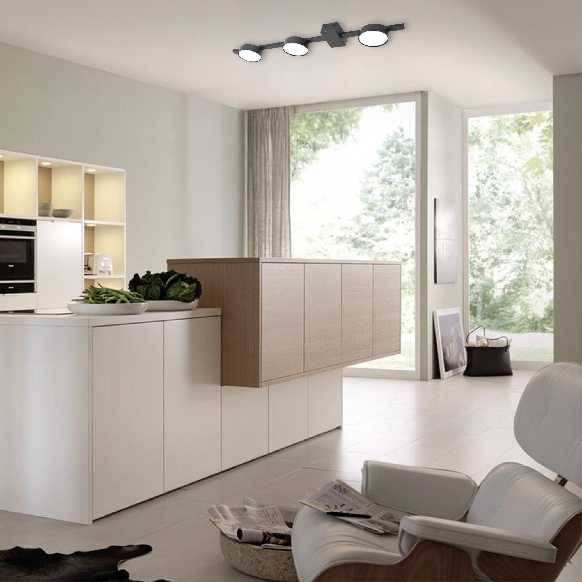 Listwa ścienno-sufitowa Joy 3xGX53 czarna 4