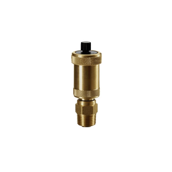 Odpowietrznik automatyczny z zaworem odcinającym 1/2", mosiężny