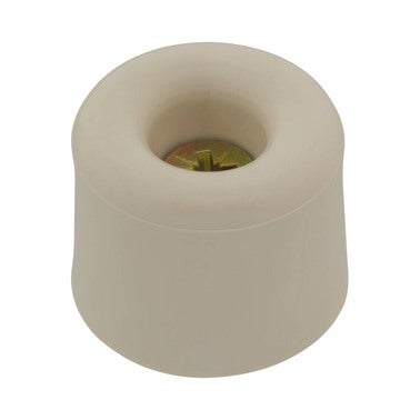 Odbojnik do drzwi gumowy przykręcany biały fi 32 mm