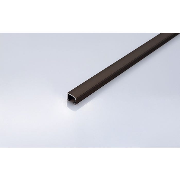 Listwa aluminiowa 1x1x270 cm, bronze mat brushed BMB10
