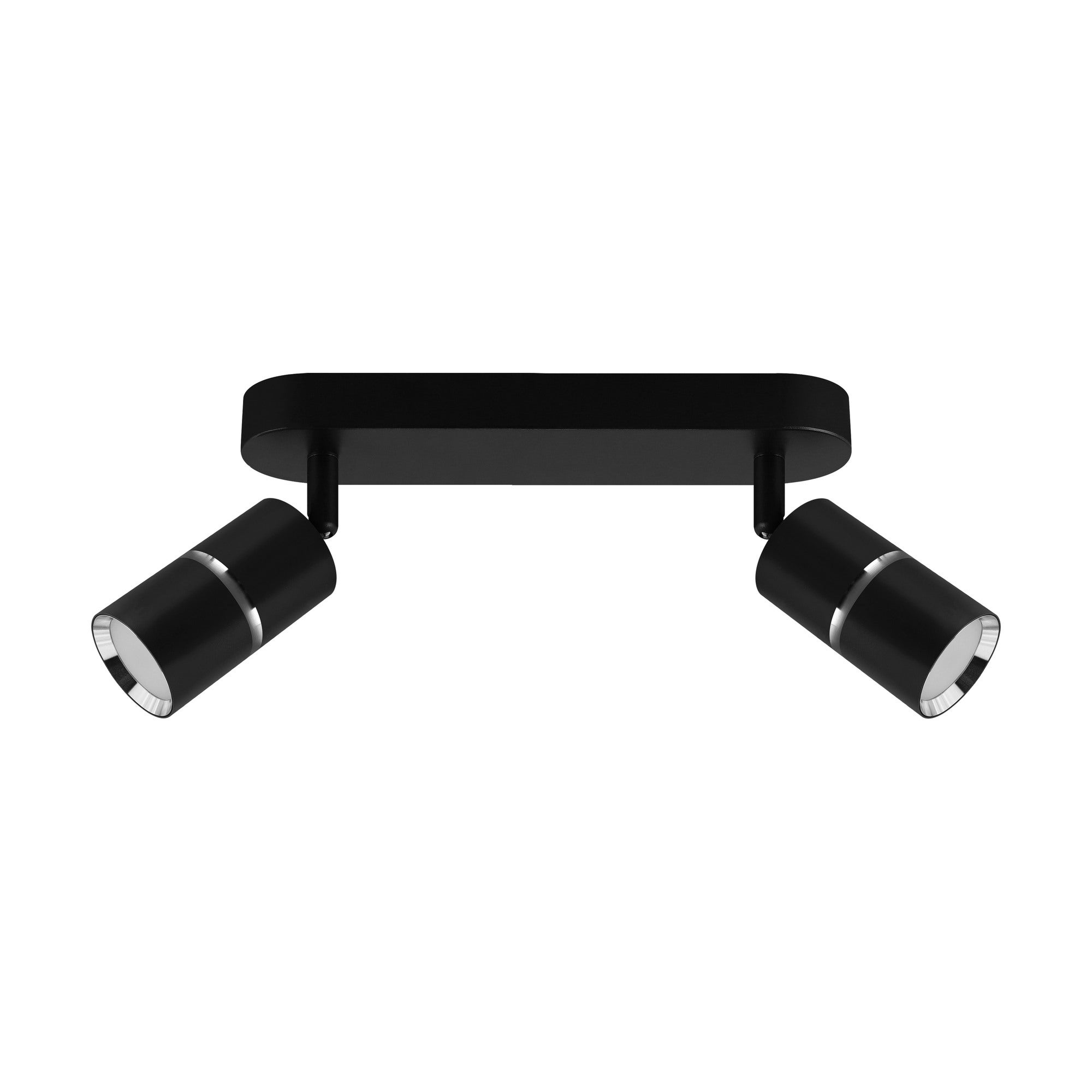 Listwa ścienno-sufitowa Dior 2xGU10, czarna/chrom 0