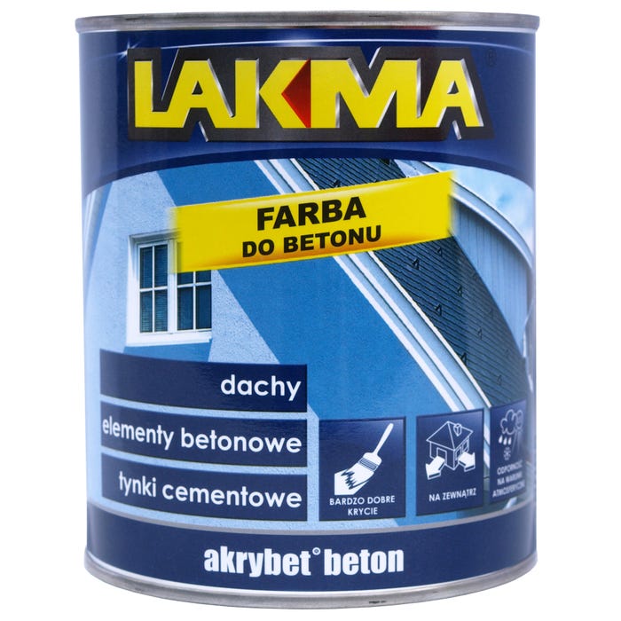 Farba do posadzek betonowych Akrybet B30 szary ciemny 10l