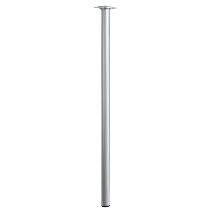 Noga meblowa D30x700 mm wykończenie aluminium