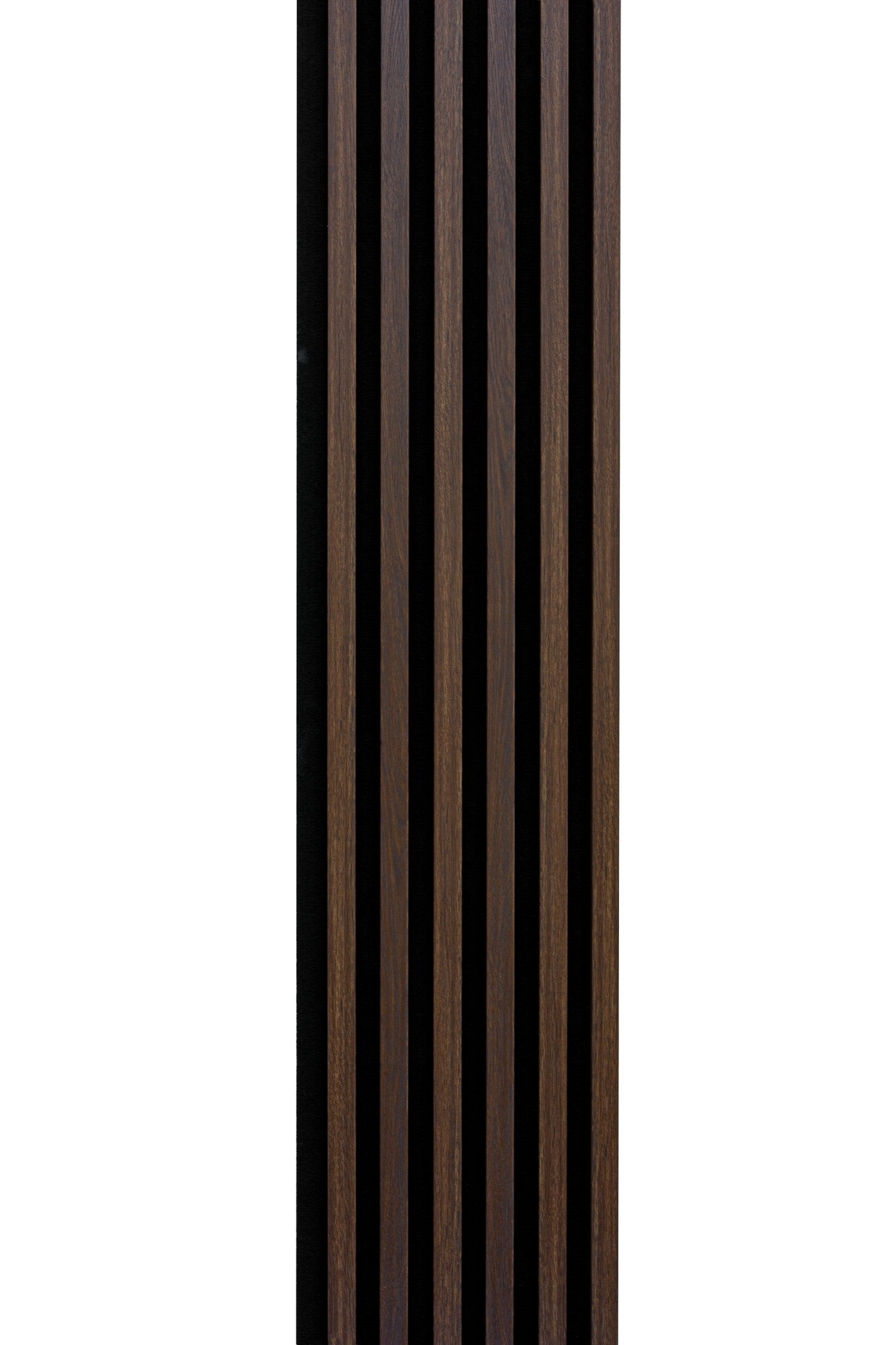 Panel lamelowy na filcowym podkładzie WOODLINE 2700x300 dąb ciemny, tło czarne