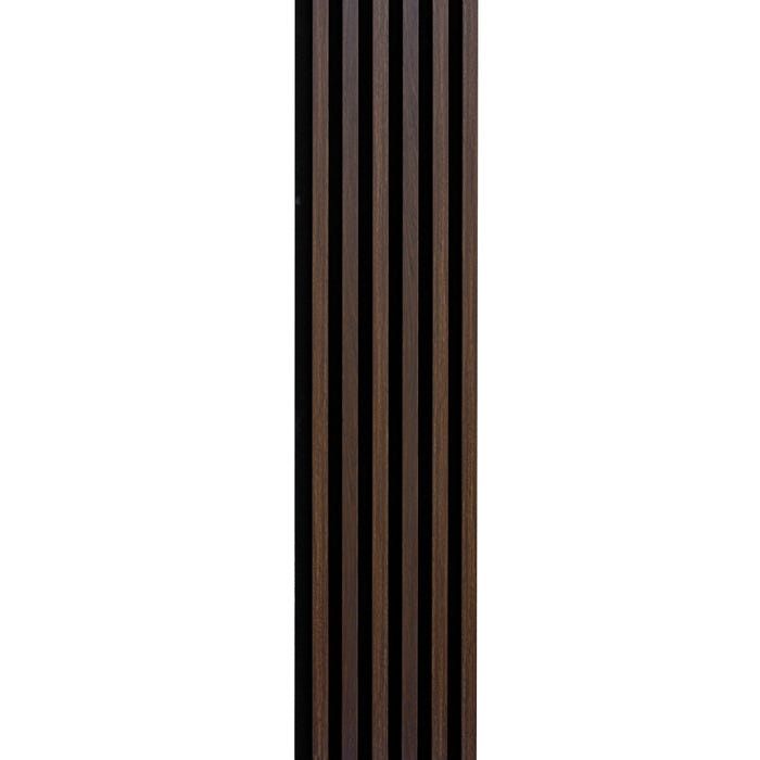 Panel lamelowy na filcowym podkładzie WOODLINE 2700x300 dąb ciemny, tło czarne