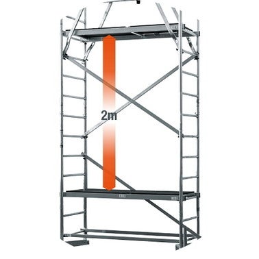 Rusztowanie ClimTec Krause 2-ga kondygnacja, wys. robocza 7 m 3