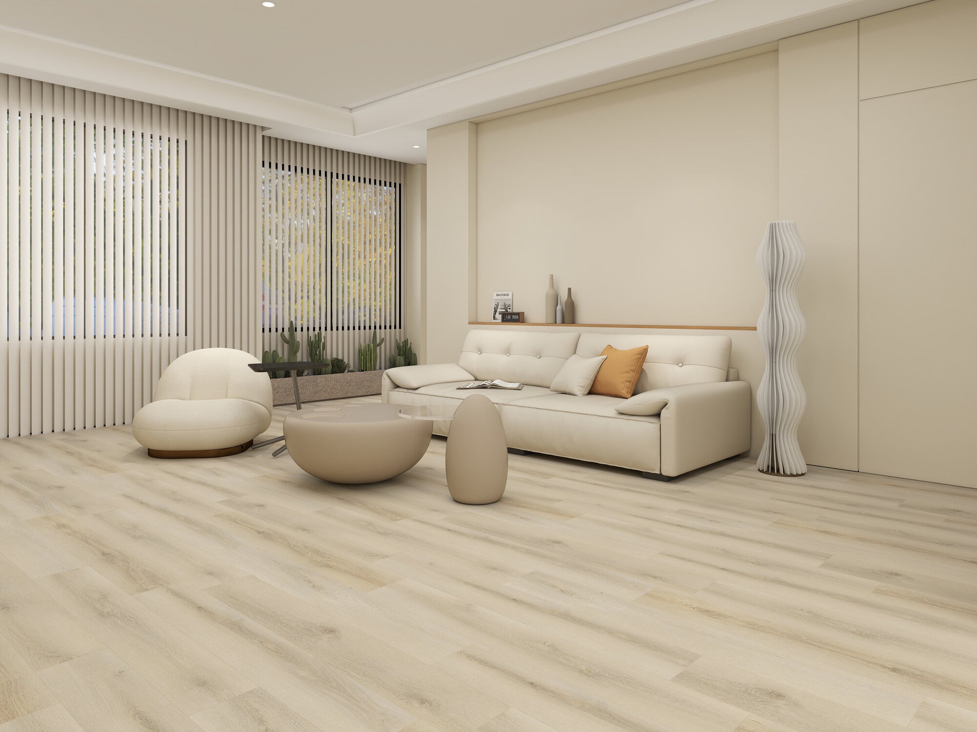 Panel winylowy SPC Dąb Hartu kl.33 4+1 mm podkład 4V op. 2,65 m2 wodoodporny 1