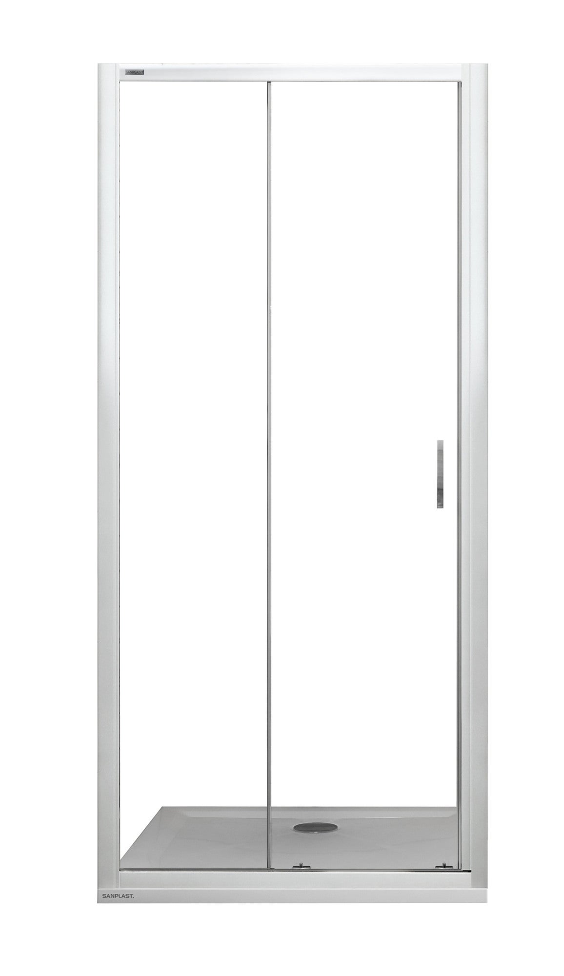 Drzwi prysznicowe Sanplast Basic 120 cm białe