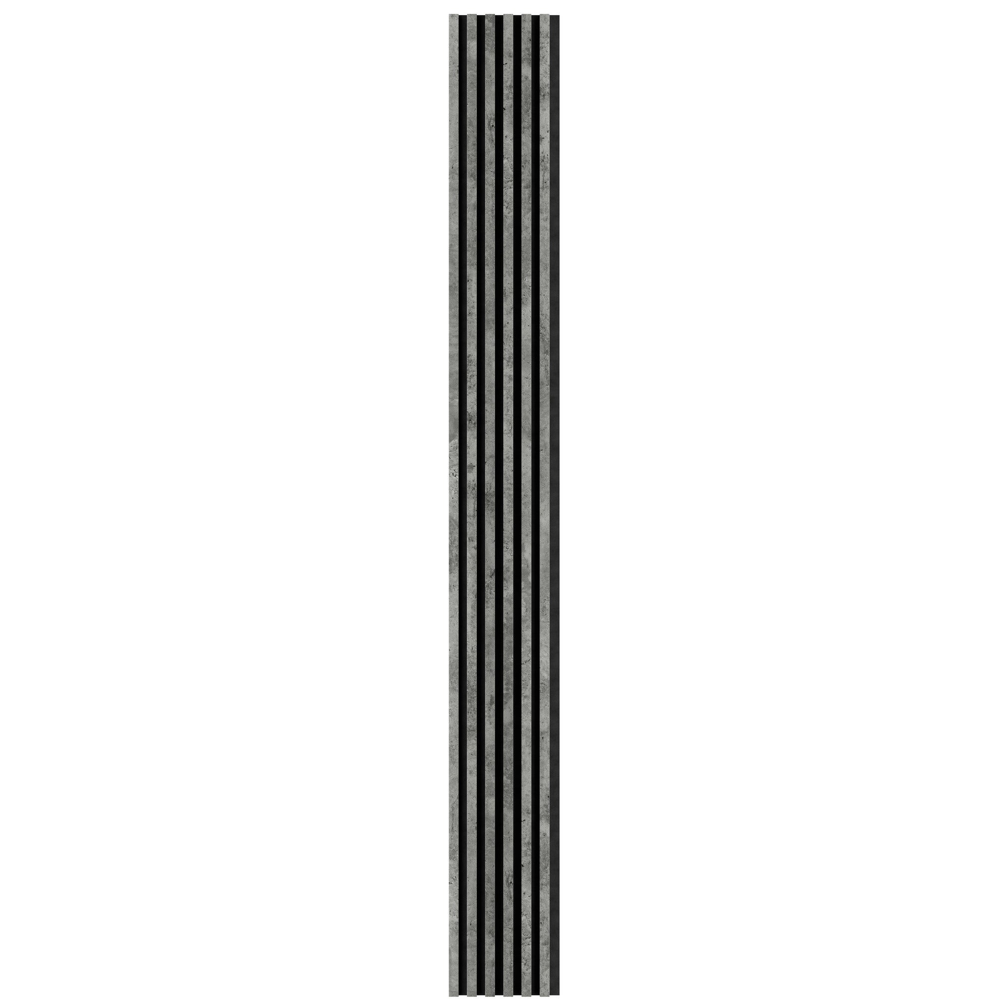 Panel lamelowy na filcowym podkładzie WOODLINE 2700x300 beton loft, tło czarne
