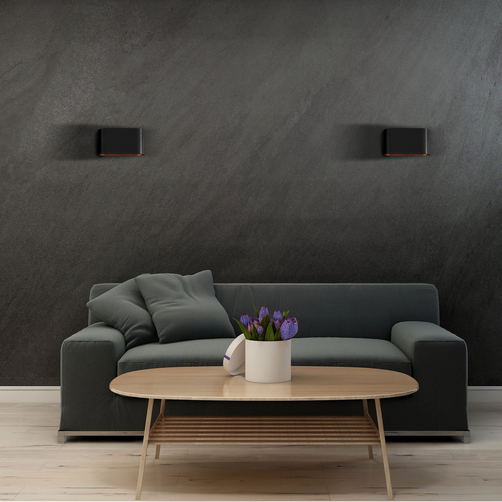 Kinkiet ścienno-sufitowy Elissa 1xG9 czarny/złoty 1