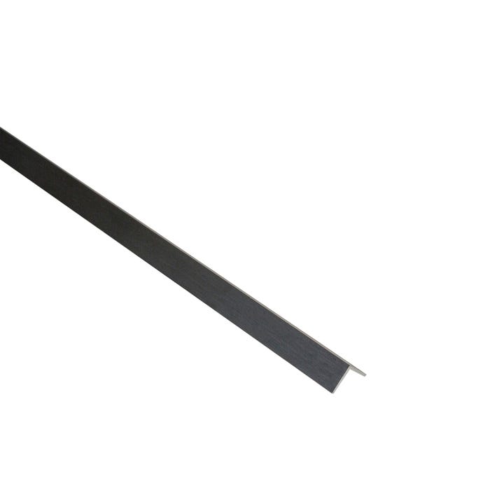 Kątownik aluminiowy czarny szczotkowany 10x10x1mm 2.5m