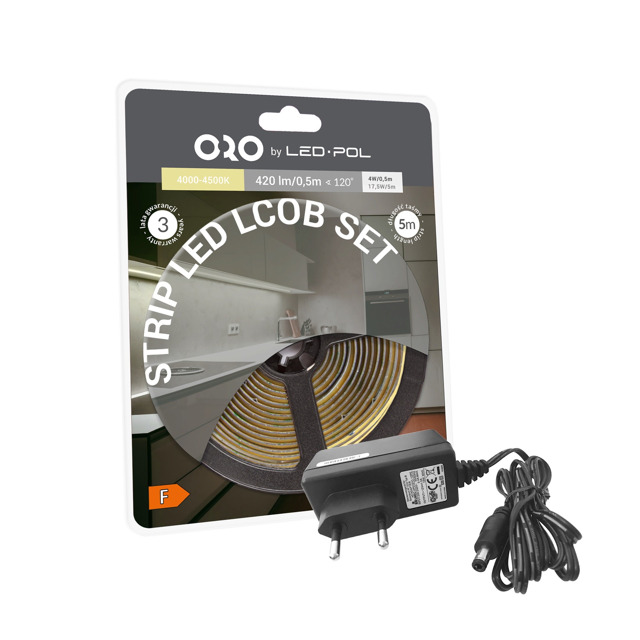 Taśma LED Zestaw ORO STRIP 320L LCOB NWD DW SET 3