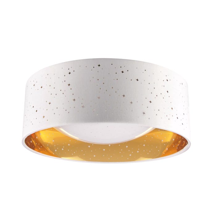 Plafon LED Tuluza 18W 1850lm, biało-złoty