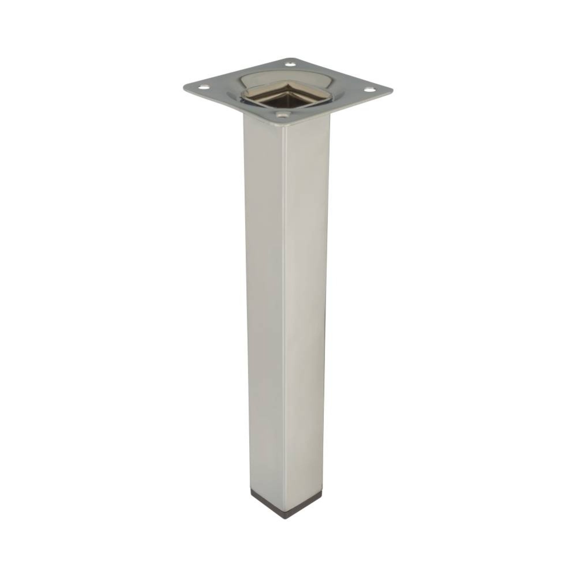 Noga meblowa kwadratowa 20 cm chrom 