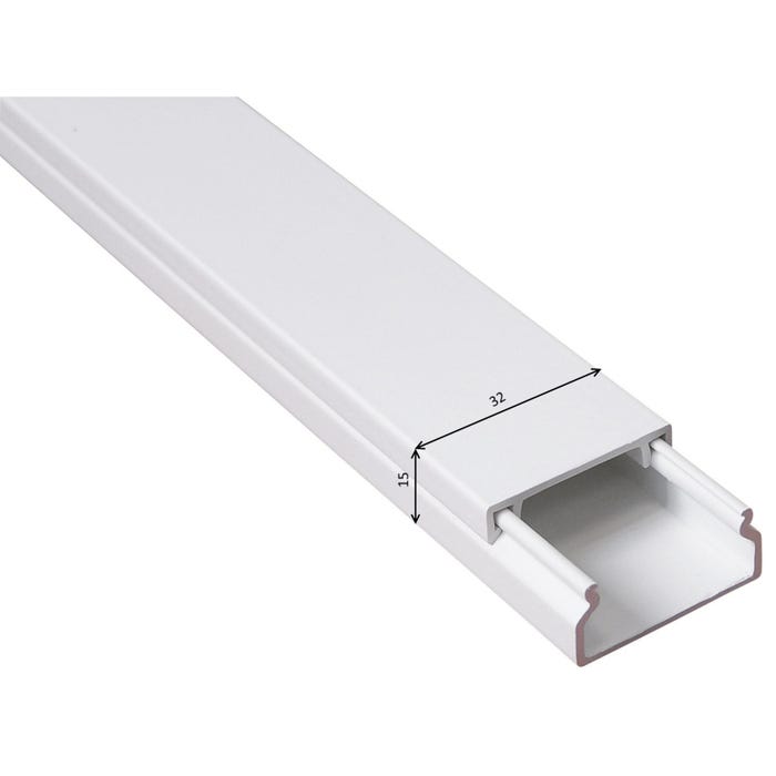 Listwa kablowa MKE 15x32mm UV biała 2m