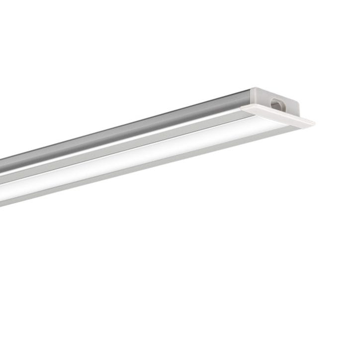 Zestaw profil aluminiowy podtynkowy do taśm LED 8-10mm anodowany srebrny 2m Micro  6x15mm