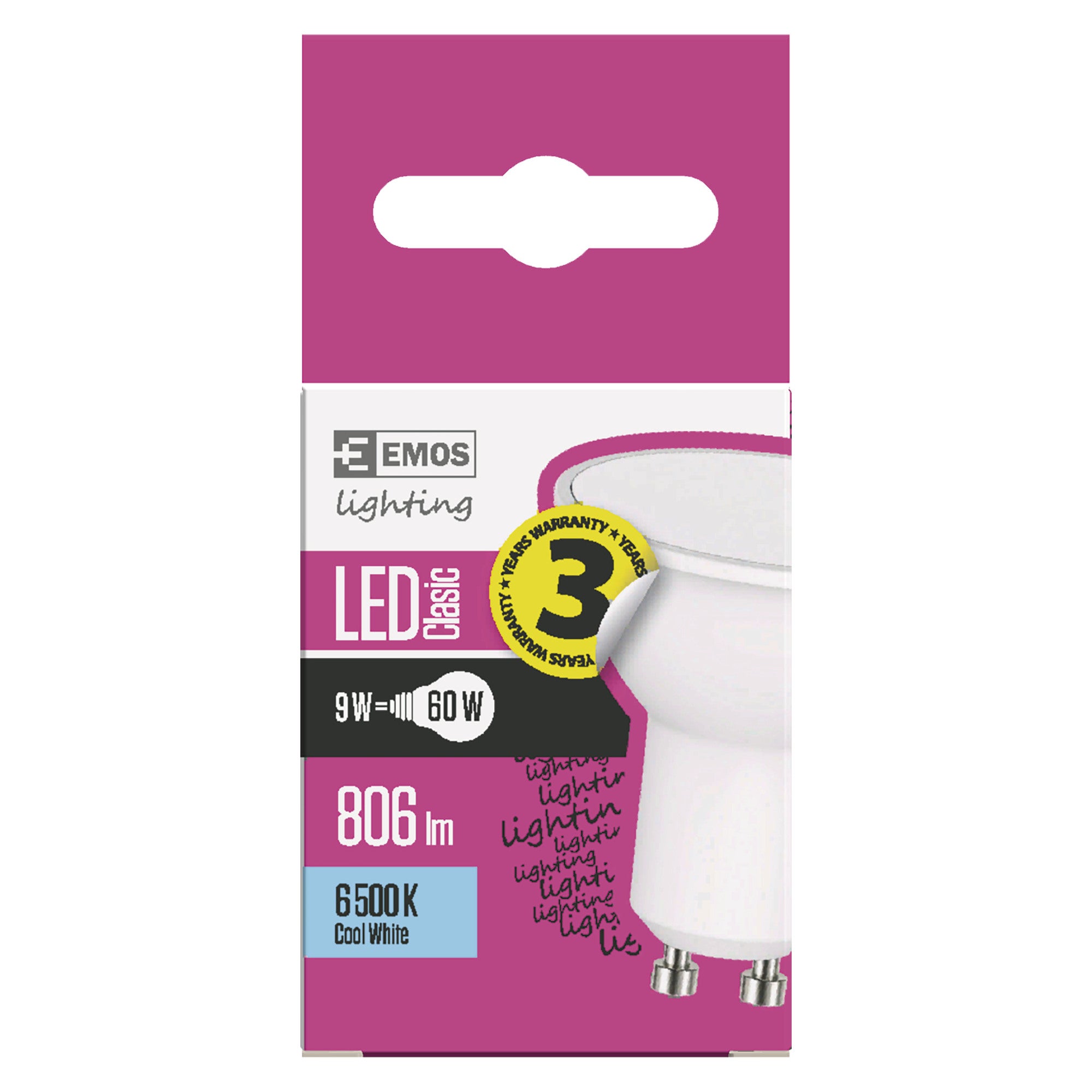 Żarówka LED GU10 7W 806lm 6500K 2