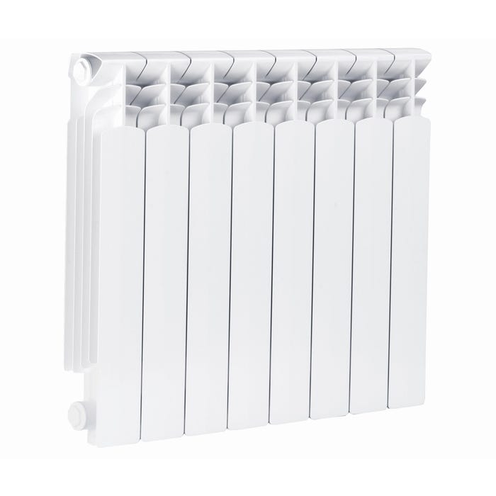 Grzejnik aluminiowy G500F, 8-elementowy, biały