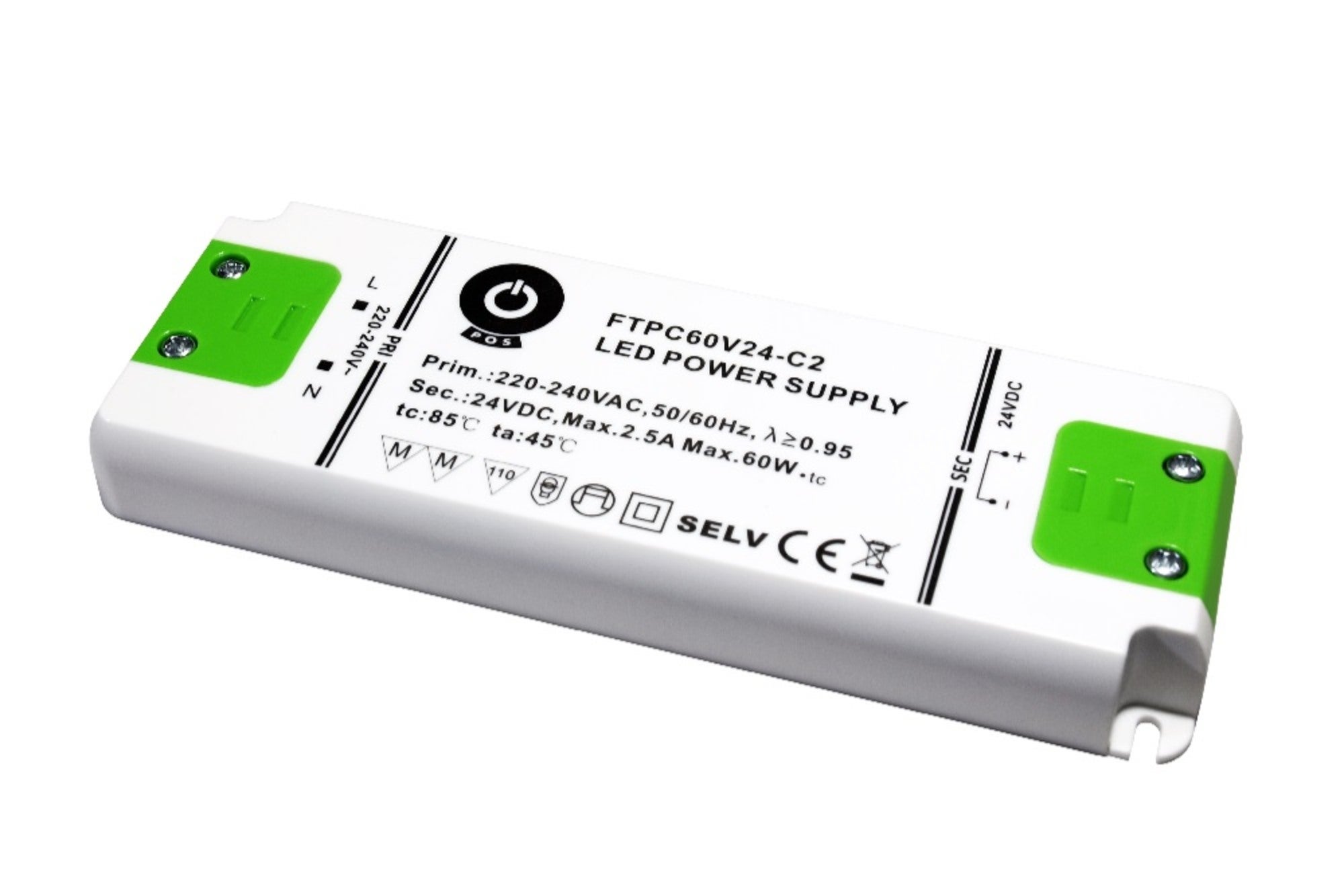Zasilacz LED 60W 24V IP20 niski slim