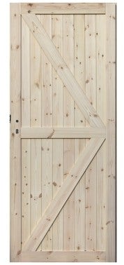 Skrzydło pełne Loft 2 60 prawe sosna surowa