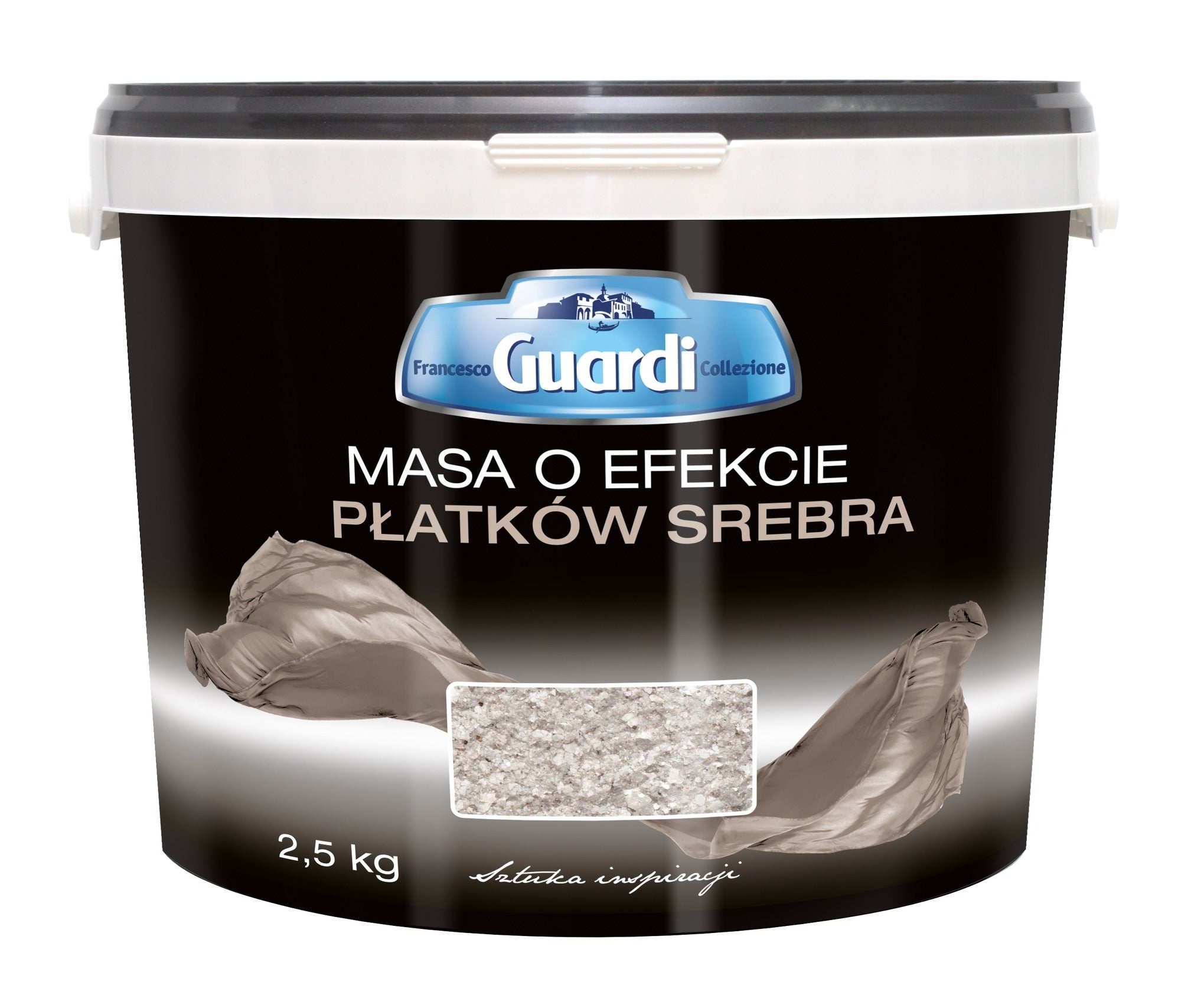 Farba o efekcie diamentowego pyłu F. Guard baza srebrna 2,5l 0