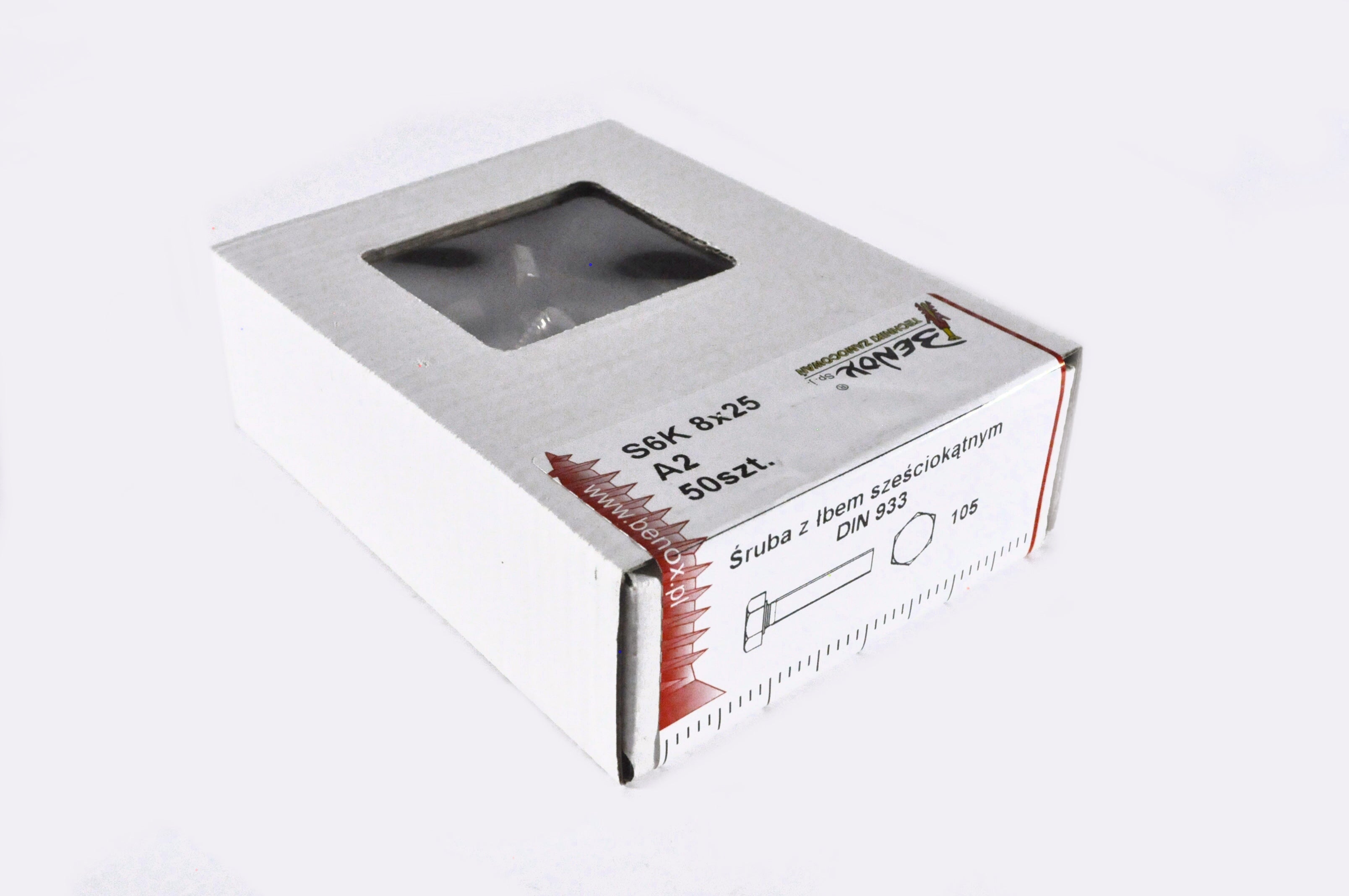 Śruba M8x25 mm DIN 933 (50 szt.) 1