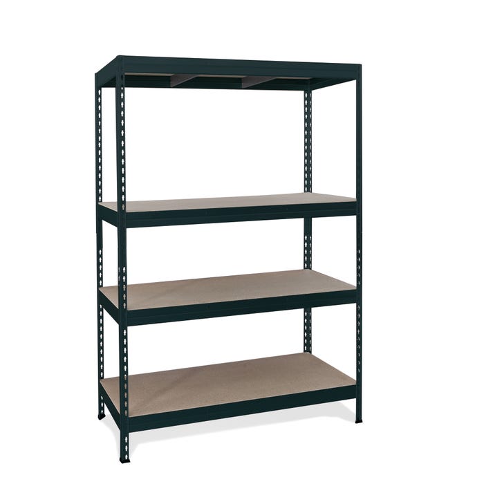 Regał magazynowy Rivet wym. 180x180x60 cm, 4 półki, 350 kg