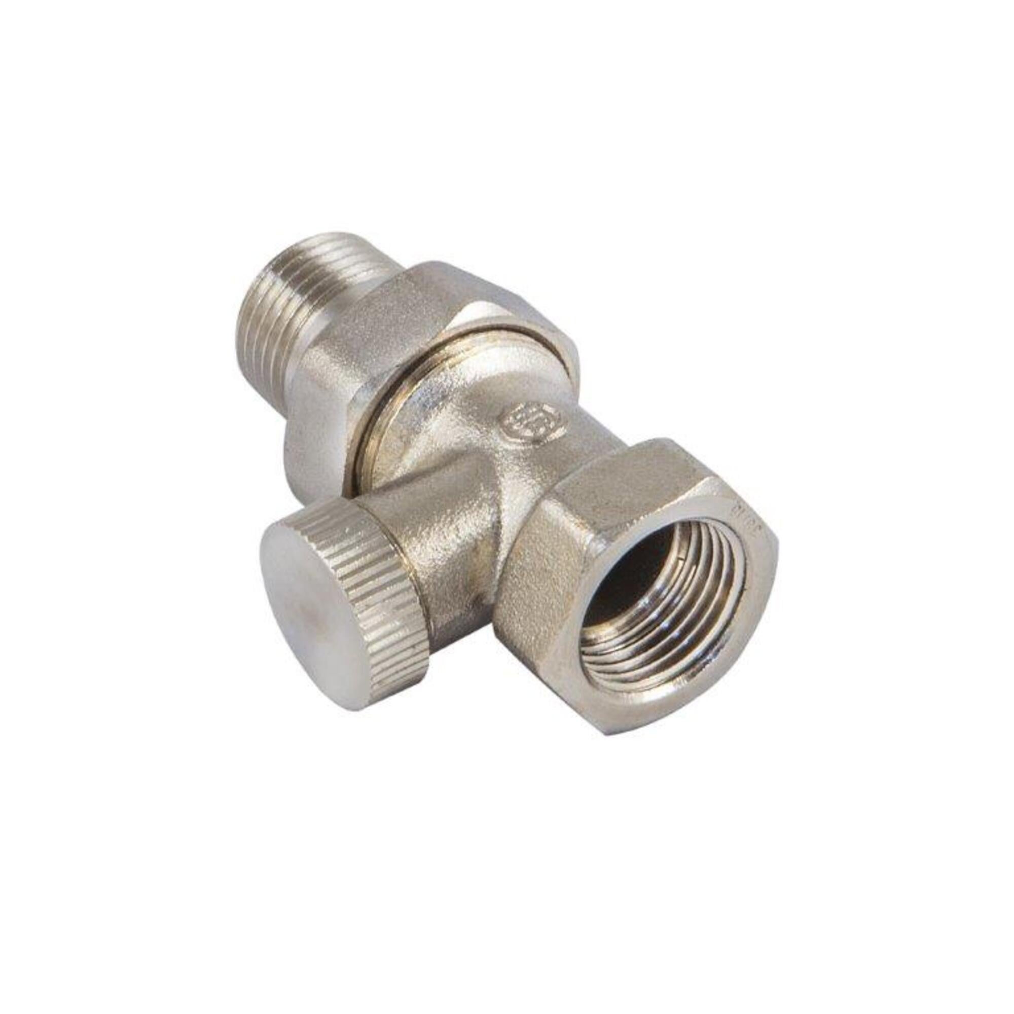 Zawór powrotny prosty, niklowany 1