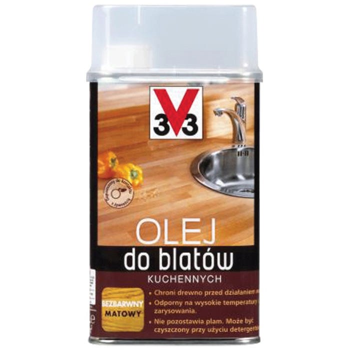Olej do blatów kuchennych V33 bezbarwny 0,5l