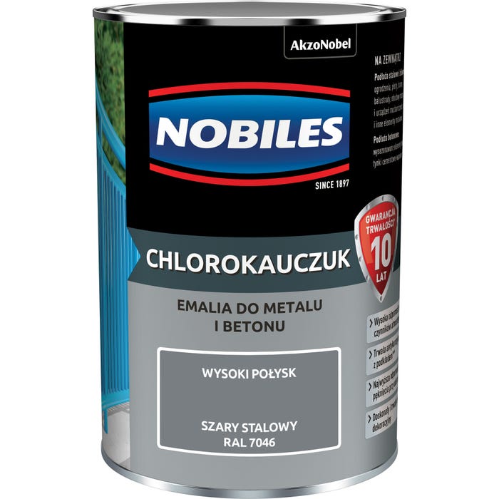 Chlorokauczuk Szary Stalowy 0,9L