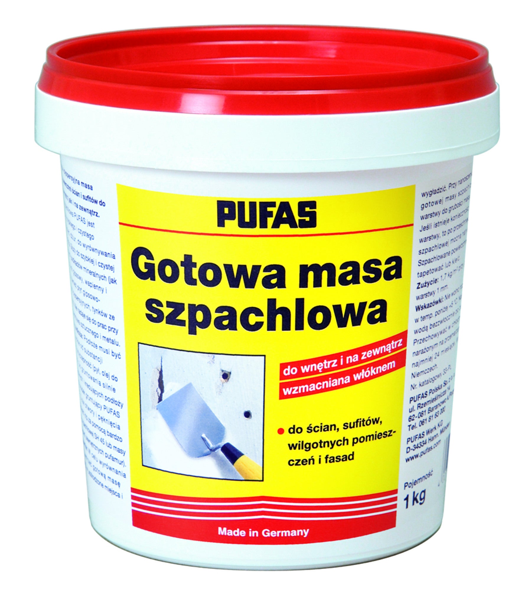 Gładż szpachlowa Pufas 1kg 1