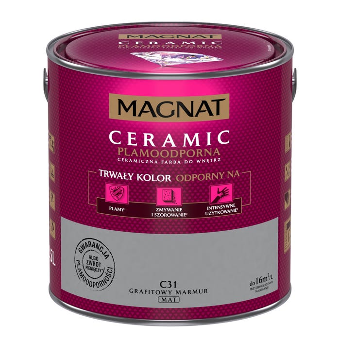 Farba Magnat Ceramic grafitowy marmur 2,5l
