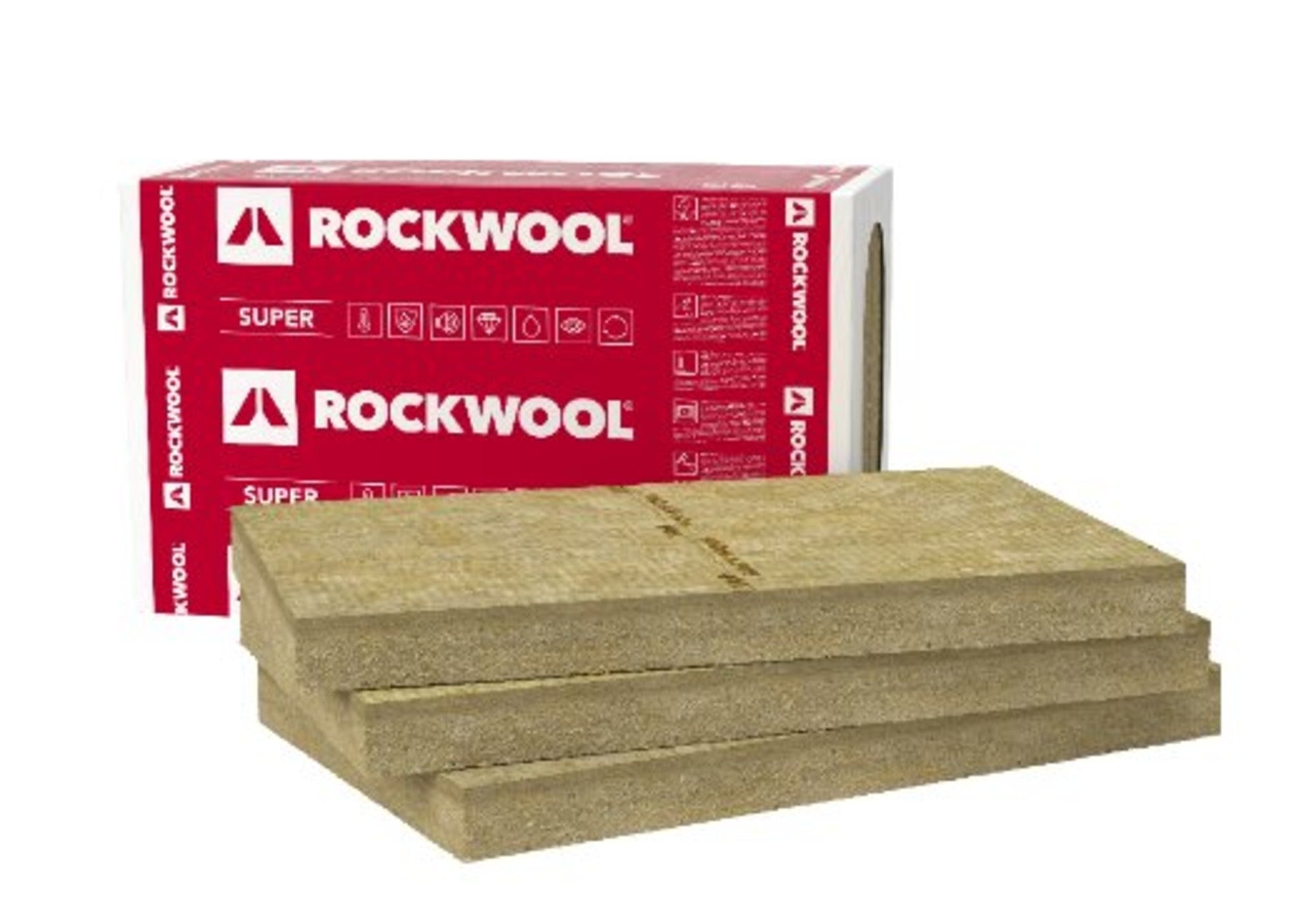 Wełna Rockwool Super 10 cm skalna 0,036 W/(mK) 1,8 m2  0