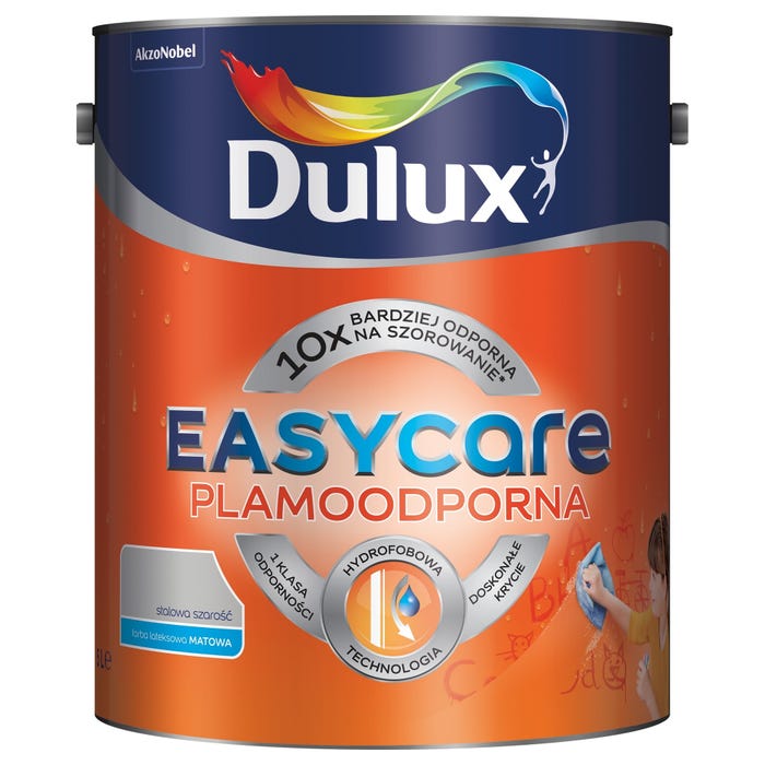 Farba Dulux EasyCare stalowa szarość 5l