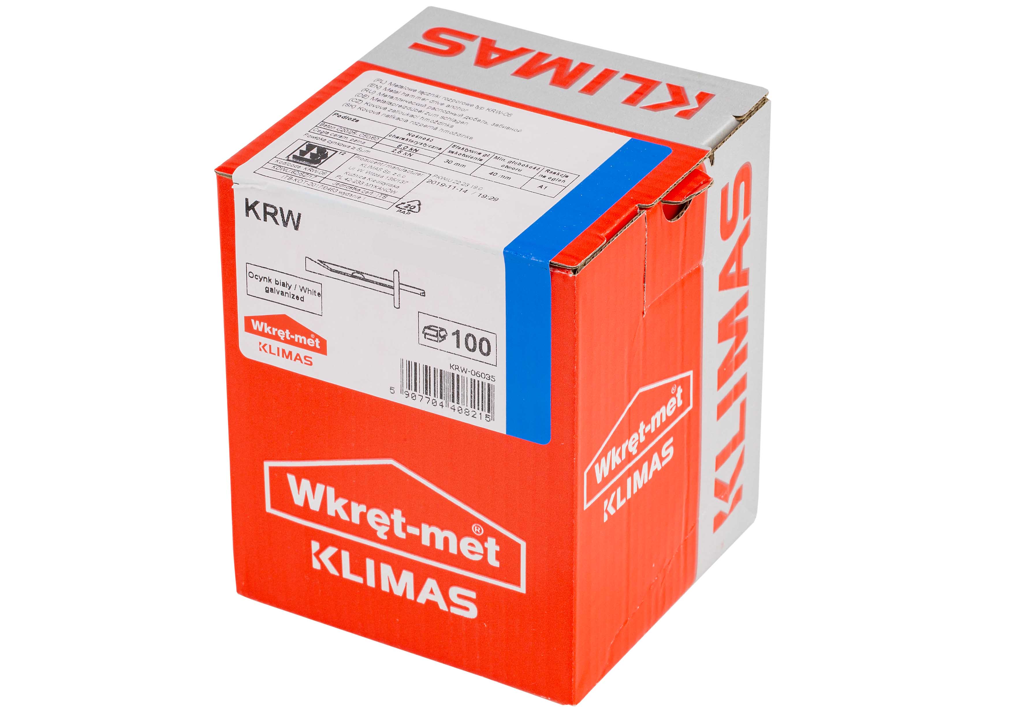 Kotwa metalowa rozprężna 6.0x35 (100 szt.) 1