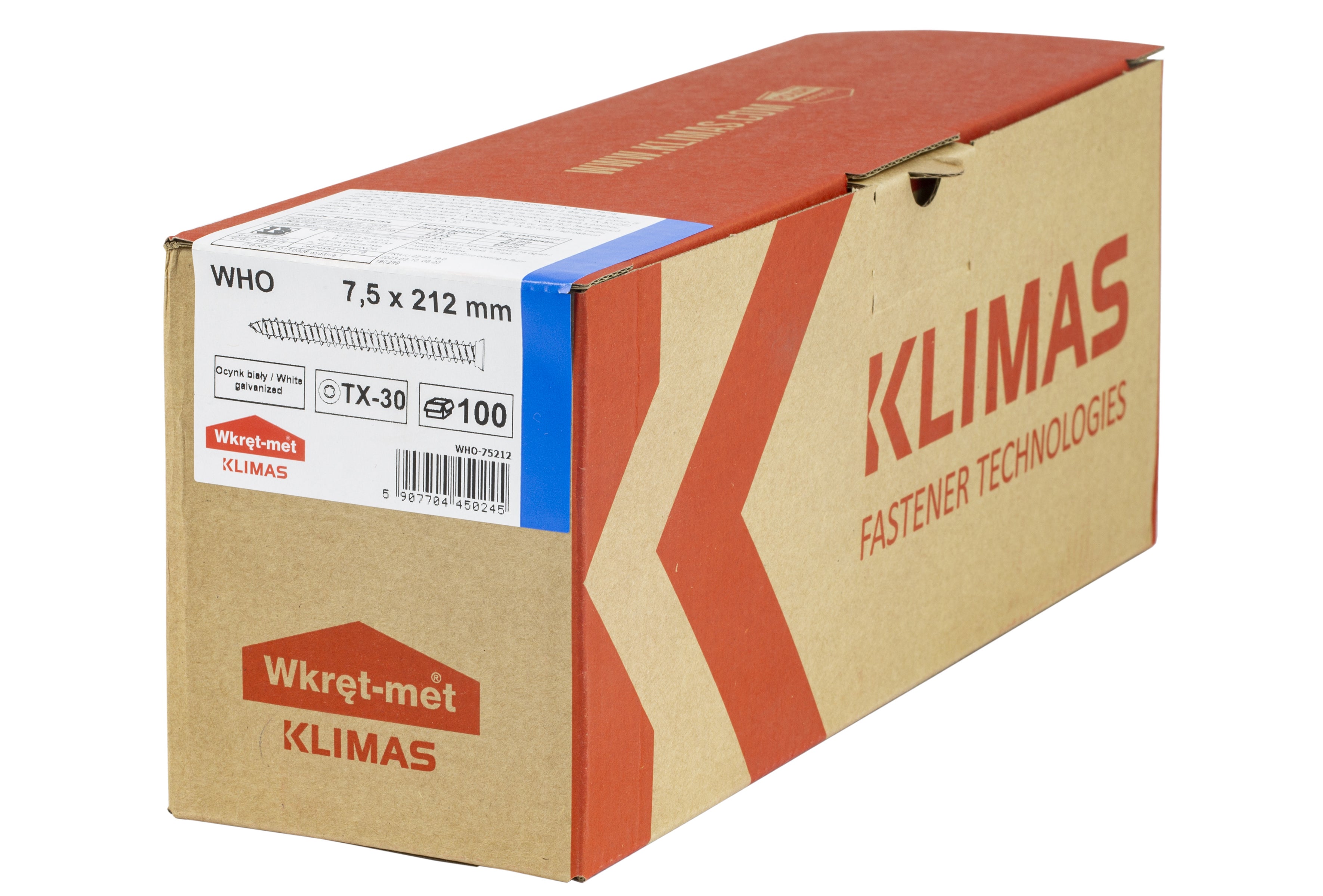 Wkręty hartowane do ościeżnic 7.5x212 mm (4.15 kg.) 1