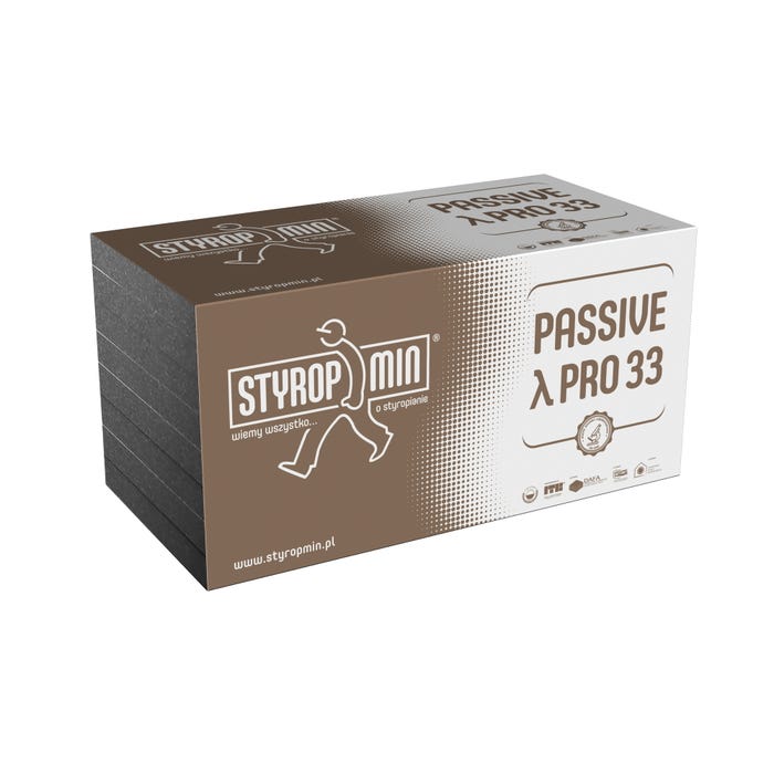 Styropian Styropmin Fasada Passive Pro 33 20 cm EPS 0.033 W/(mK) 1.5 m2