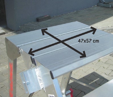 Bezpieczna platforma robocza Faraone CM4 1 x 4 stopni, aluminium 5
