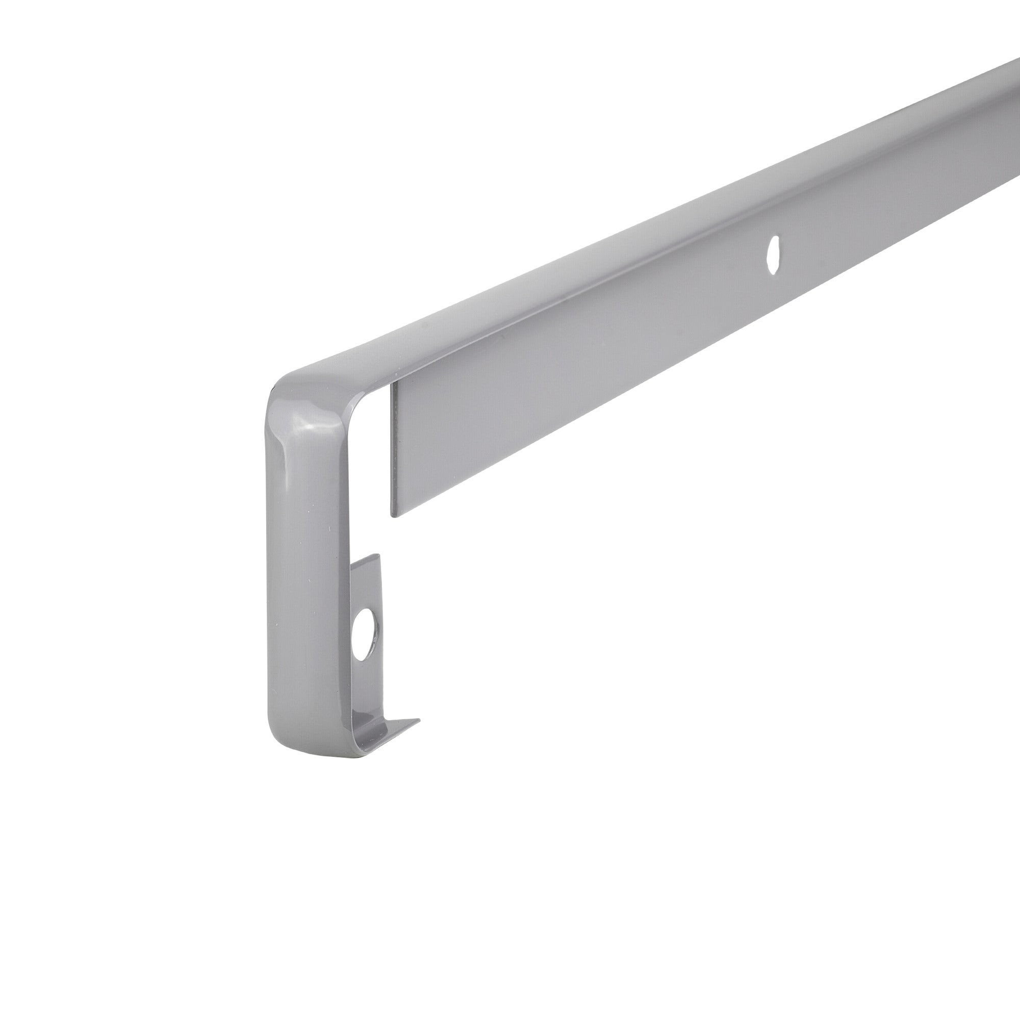 Listwa do blatu aluminiowa szczelinowa 28mm Cezar  Szary Ciemny RAL7037 0,62m 0