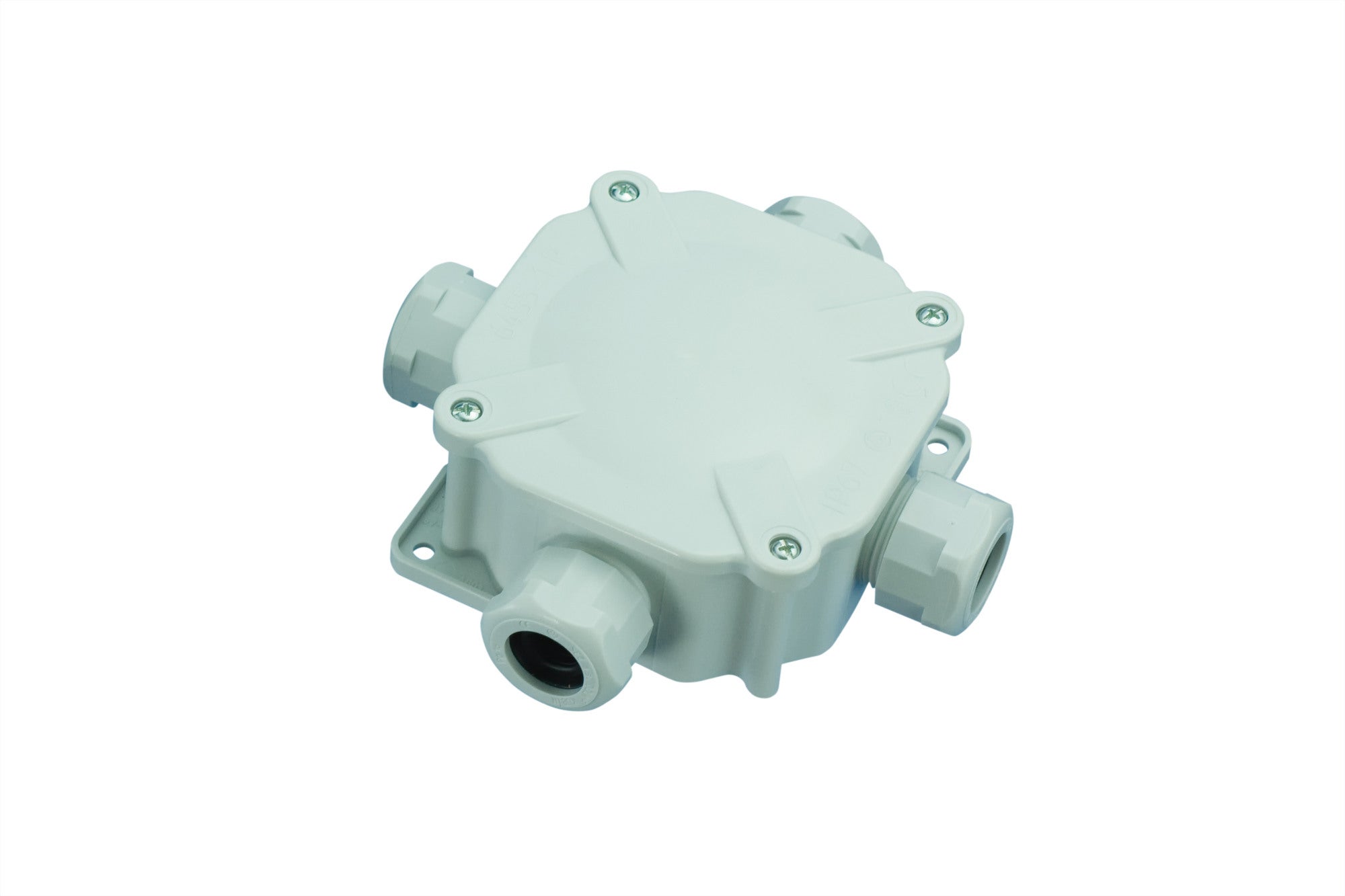 Puszka hermetyczna IP56 4xPG16 100x100x50mm z dławnicami 1