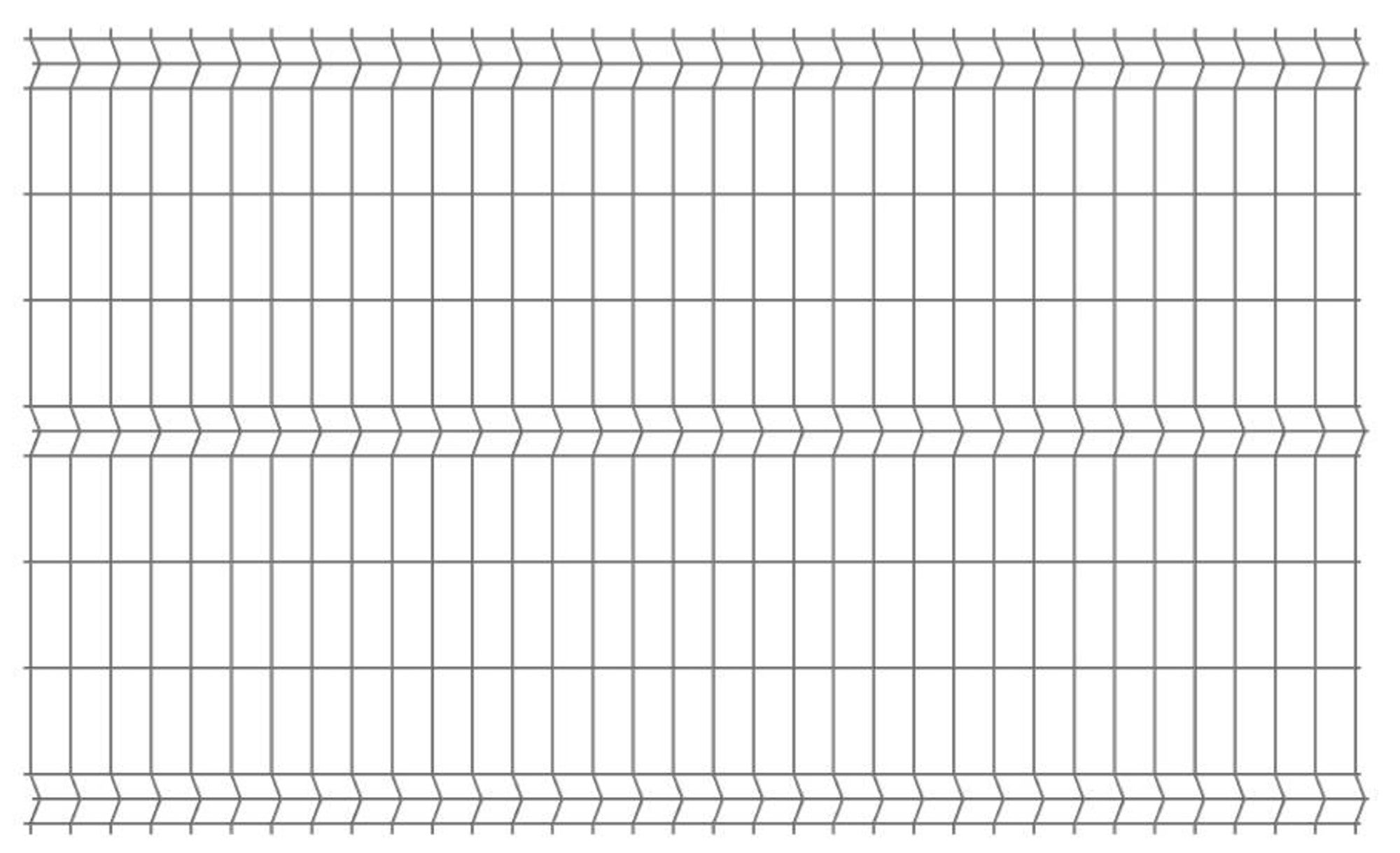 Panel ogrodzeniowy 3D antracyt,  152x250 cm , oczko 80x300 mm, drut 3.2 mm