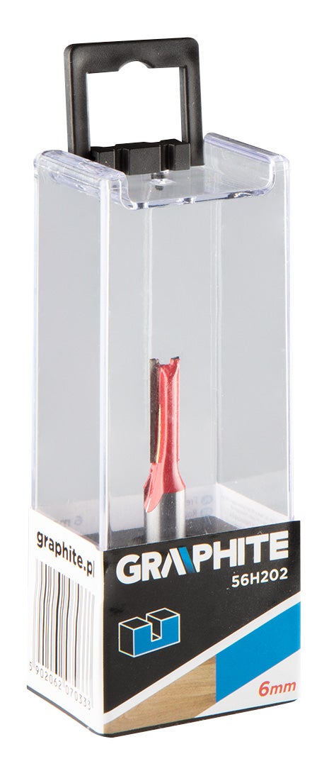 Frez palcowy dwuostrzowy 6 x 19 mm, T8 mm, GRAPHITE 3