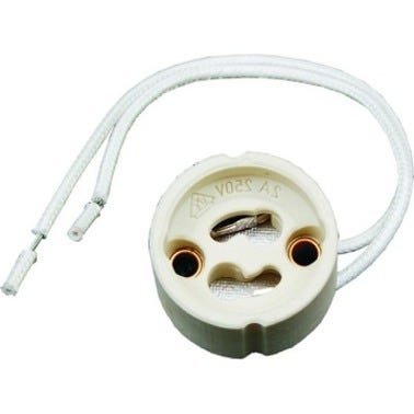 Gniazdo przyłączeniowe ceramiczne, GU10, długość przewodu 14cm