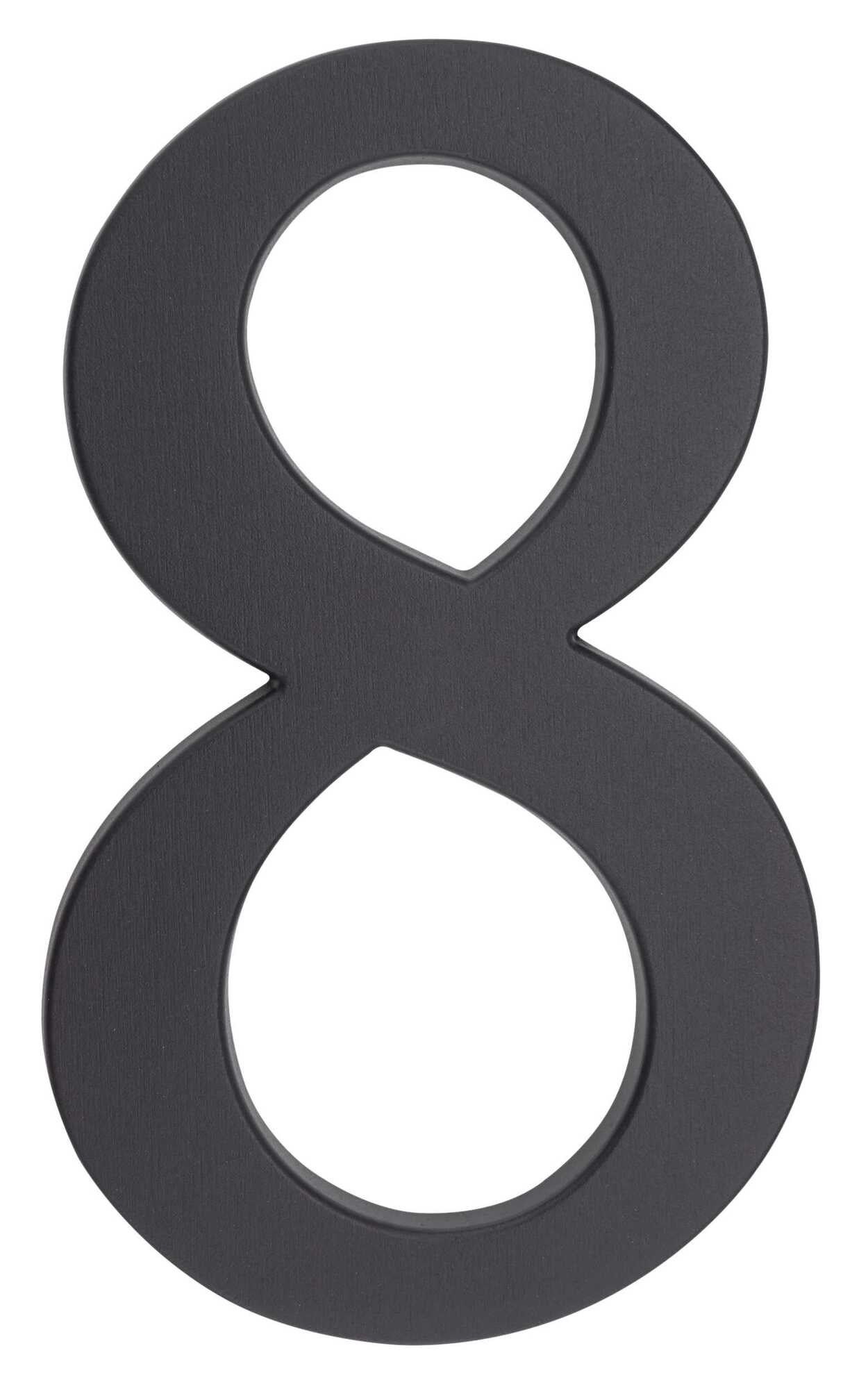 Cyfra 8 aluminiowa grafit 190 mm