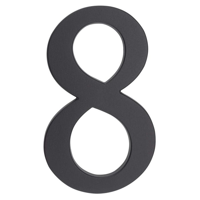 Cyfra 8 aluminiowa grafit 190 mm