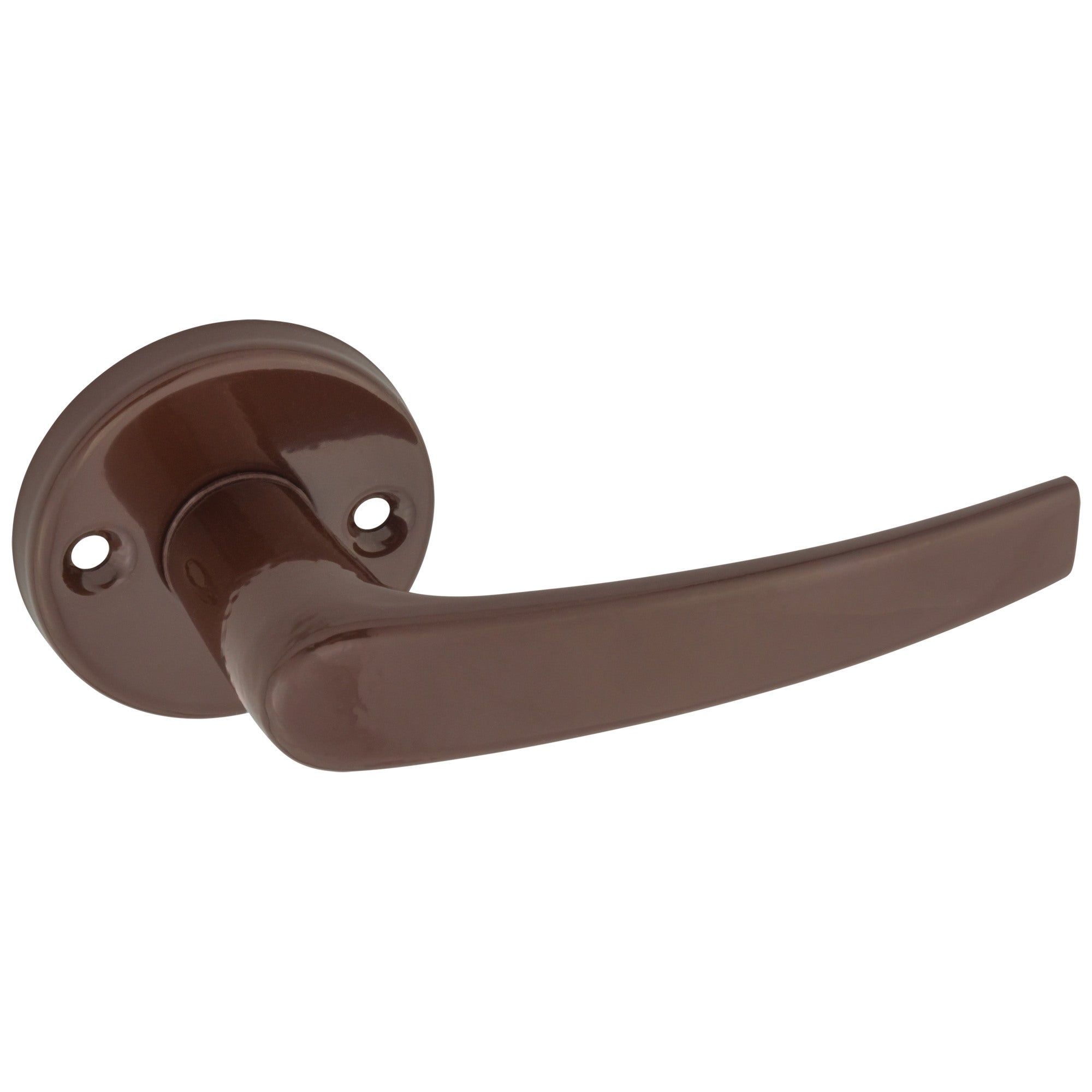 Klamka Metro z okrągłym szyldem brązowy